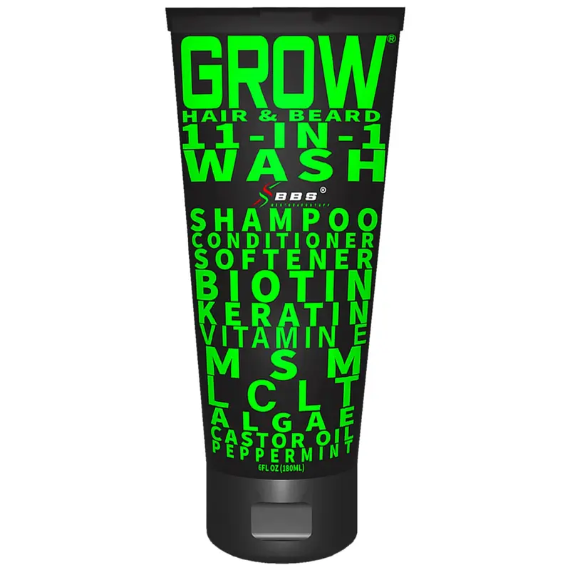 11-en-1 Soin Barbe et Cheveux GROW – Shampooing & Après-Shampoing | BBS Best Beard Stuff