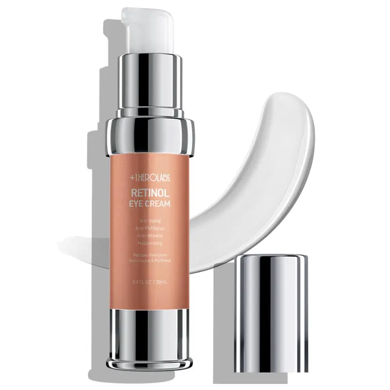+1HEROLABS Crème Contour des Yeux Rétinol – Cernes, Poches et Rides, Hyaluronique & Collagène