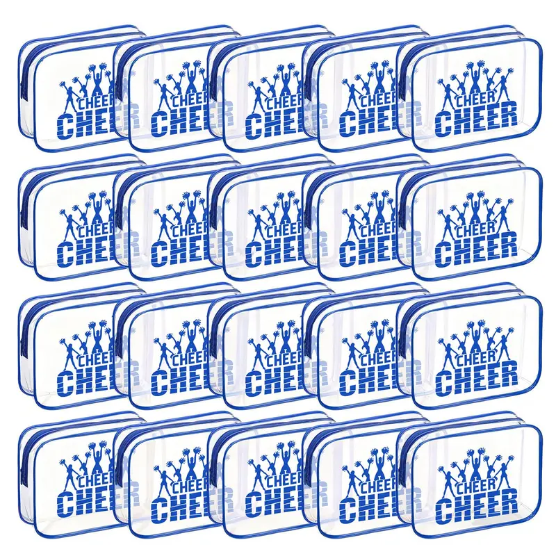 20 Sacs Cadeaux d'Équipe Bleu — Goroovr PVC Étanches 7,13 x 5,04 x 2,36'' (environ 18,1 x 12,8 x 6 cm) pour Fêtes et Déplacements