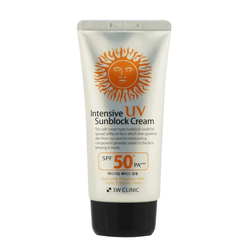 3W Clinic Dodo Crème Solaire Intensive UV SPF50+/PA+++ 70 ml – Hydratante et Base maquillage