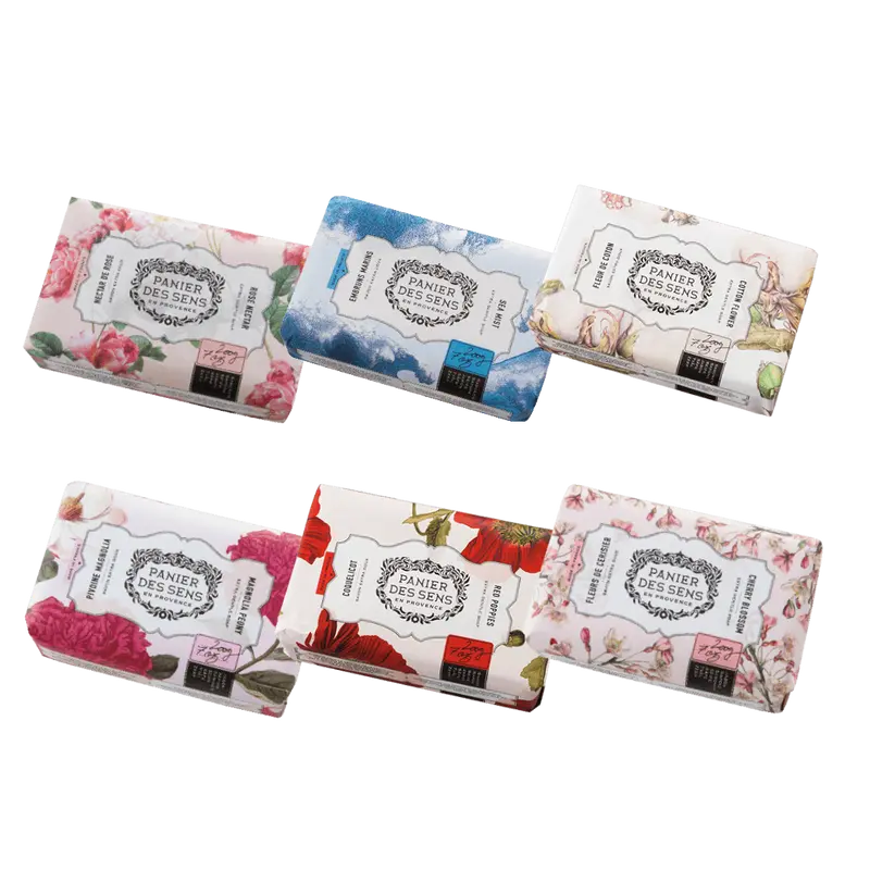 6 x Savons solides parfumés enrichis en huile de karité