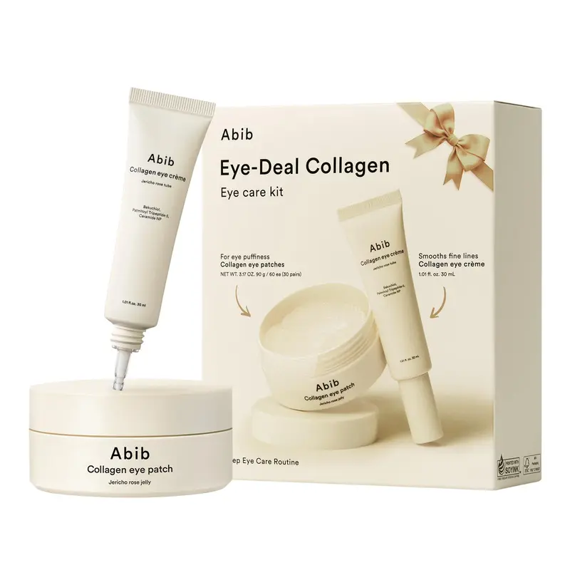 Abib Eye Deal Kit – Patchs Contour des Yeux au Collagène et Jericho Rose