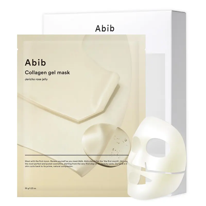 Abib Masque Gel Collagène Jericho Rose – 10 Feuilles Vegan | Hydratation Fraîche