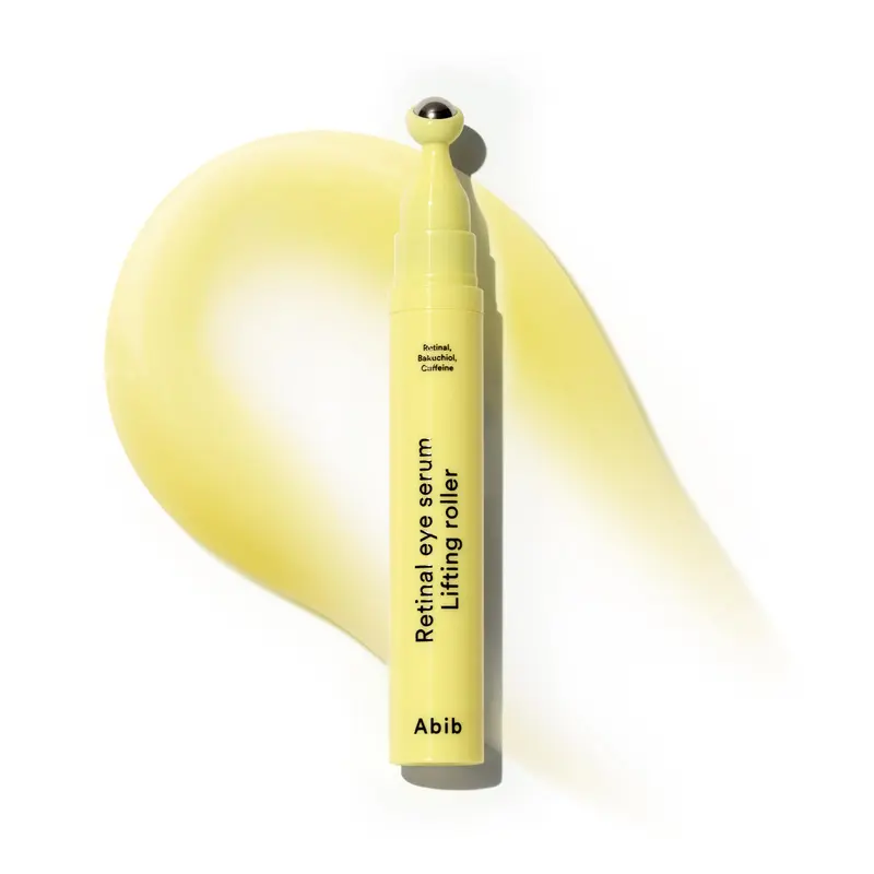 Abib Sérum Oculaire Rétinal avec Roller – Lifting léger, Caféine, 15 ml | Format Voyage