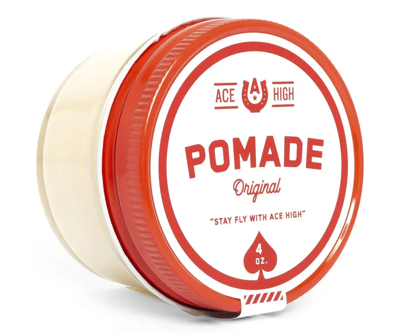 Ace High Pomade — Tenue Forte, Brillance Naturelle, Base Eau, Fabriquée à la Main — 113 g