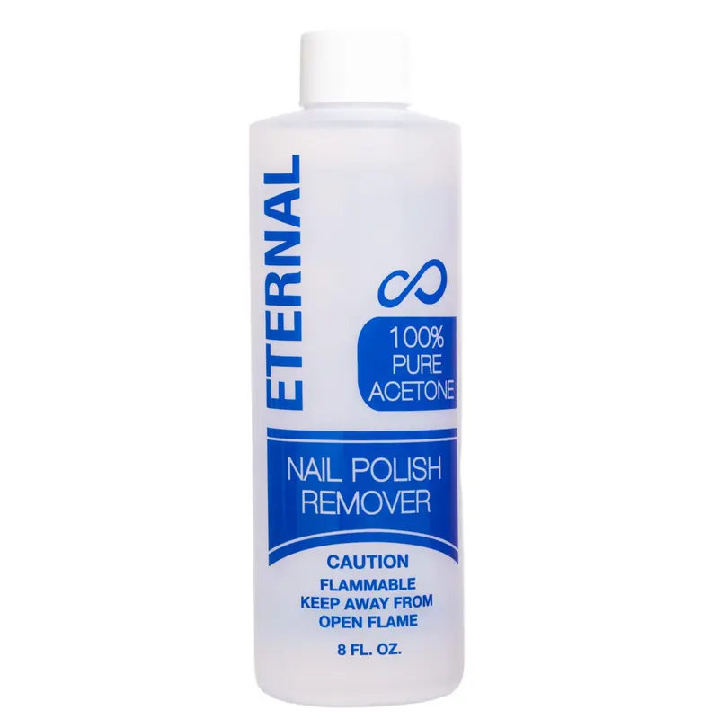 Acétone Pure Eternal – Démaquillant Vernis Ultra Puissant pour ongles naturels, gel et acrylique (8 oz)