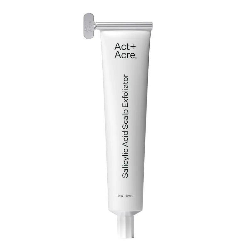 Act+Acre Exfoliant Salicylique au Processus Froid – Cuir Chevelu Équilibré (60 ml) | Pellicules et Sébum | Papaye & Menthe | Vegan, Sans Parfum, Sans Colorant