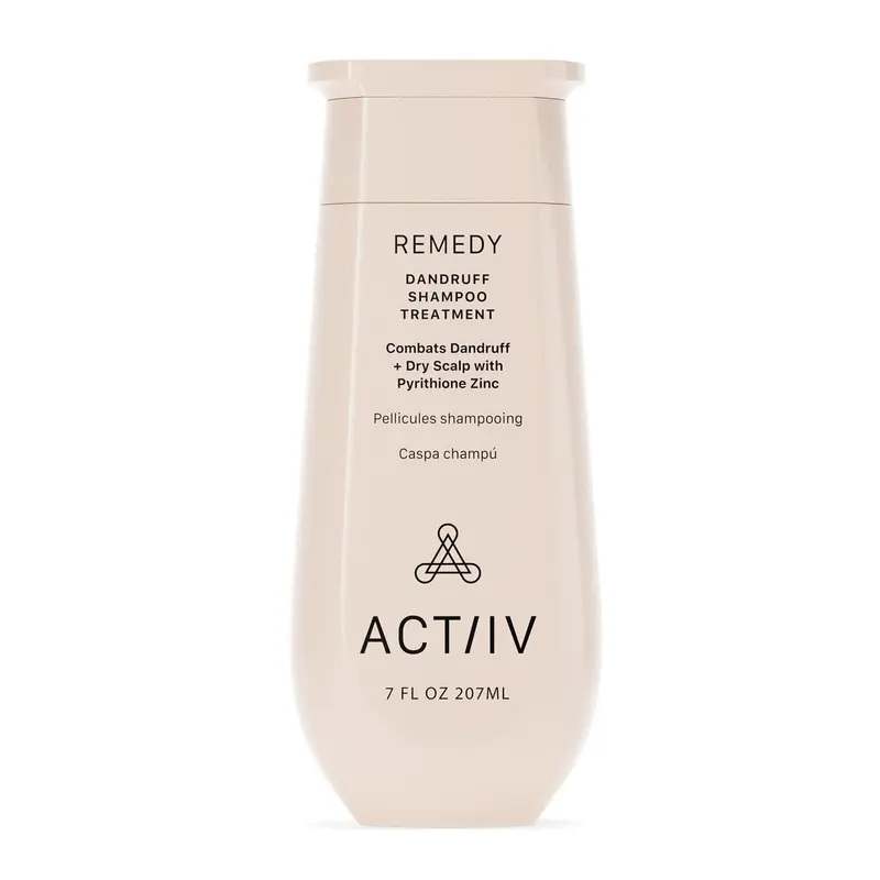 ACTIIV Remedy Shampoing Anti-Pellicules — Cuir chevelu apaisé, cheveux hydratés | Végan, couleur protégée, tous types, 7 oz