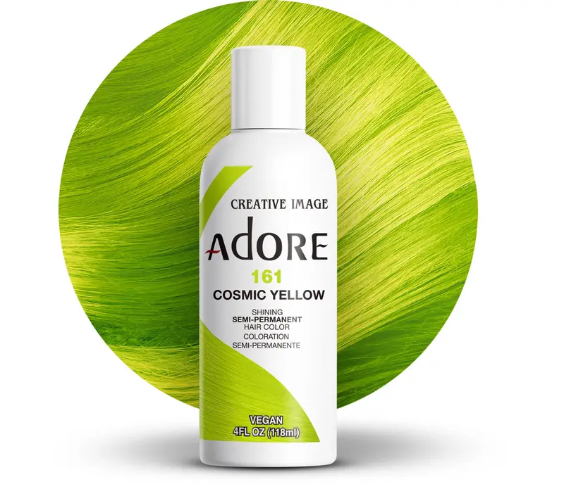 Adore Coloration Semi-Permanente Cheveux 161 Cosmic Yellow | Végan & Cruelty-Free | Sans Ammoniaque
