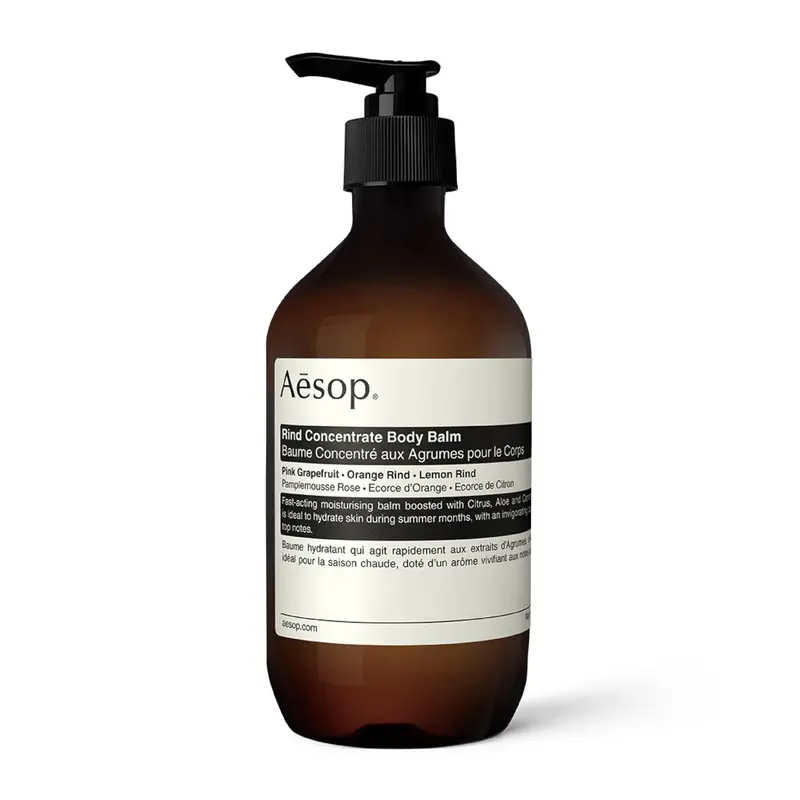 Aesop Concentré Rind pour le Corps – Hydratation légère et absorption rapide – Pamplemousse rose et zestes d’orange et citron – 500 mL