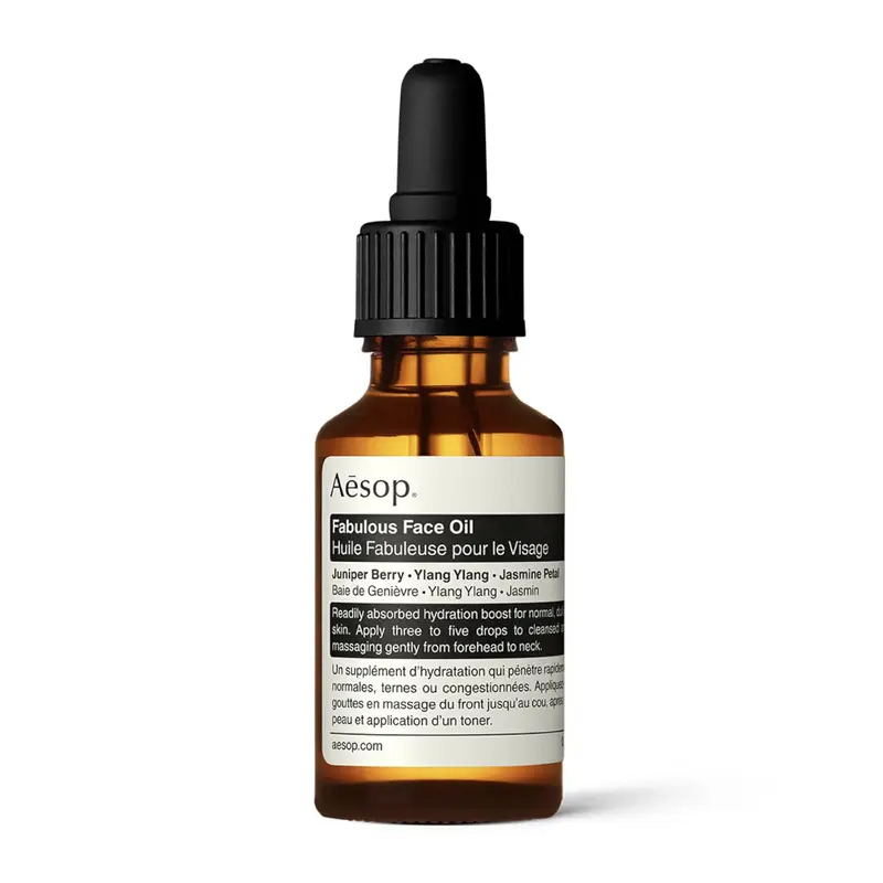 Aesop Fabulous Face Oil | Huile purifiante pour peau terne et congestée | Hydratation et équilibre | 25 mL