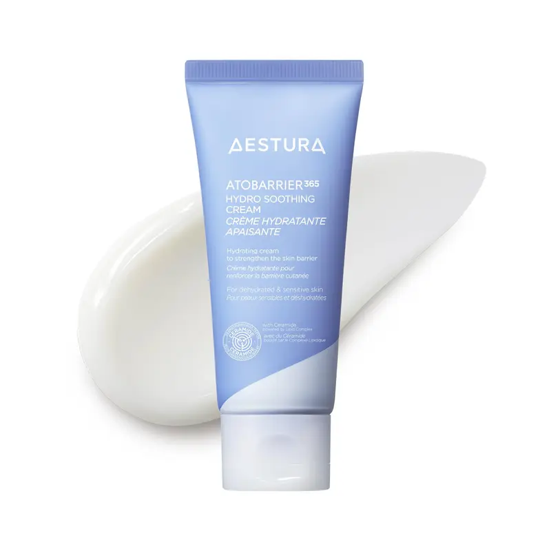 AESTURA ATOBARRIER365 Gel-Crème Hydratant pour Barrière – Hydratation légère et Refroidissement instantané pour peaux sensibles, 60 ml