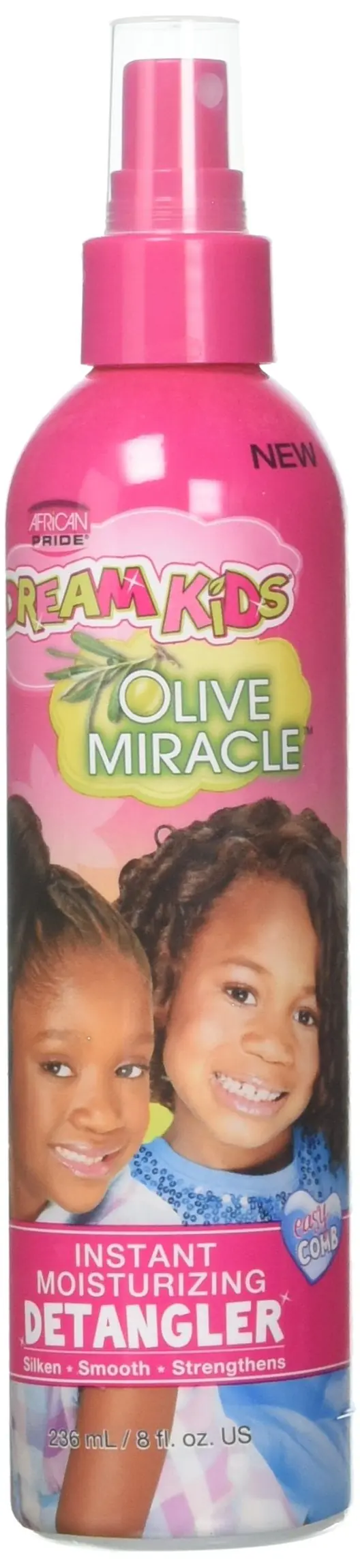 African Pride Dream Kids Olive Miracle Démêlant Instantané Hydratant pour Enfants (8 oz)