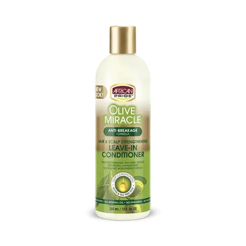 African Pride Olive Miracle – Après-shampoing sans rinçage, 355 ml