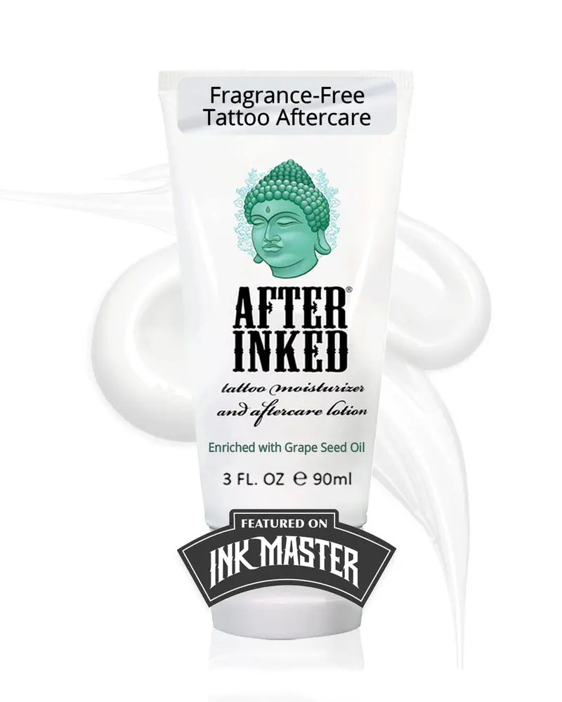After Inked Lotion Soin Après-Tatouage Hydratant – 3oz – Végane et Sans Cruauté