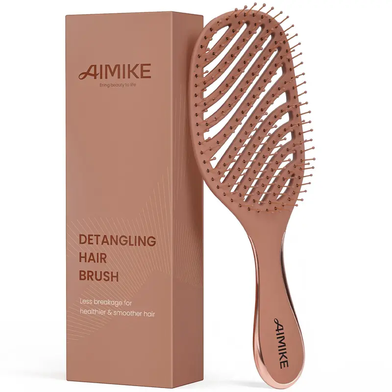 AIMIKE Brosse Détanglante pour cheveux mouillés et secs – Poils Doux, Glisse Sans Douleur