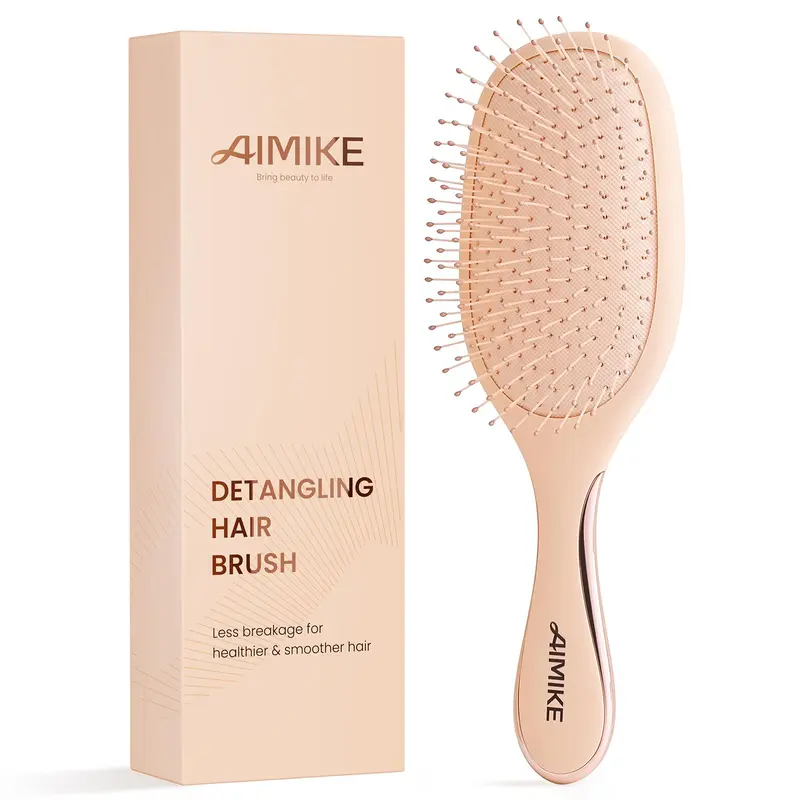 AIMIKE Rose Luxe Brosse Démêlage — Démêlage rapide et doux pour cheveux fins