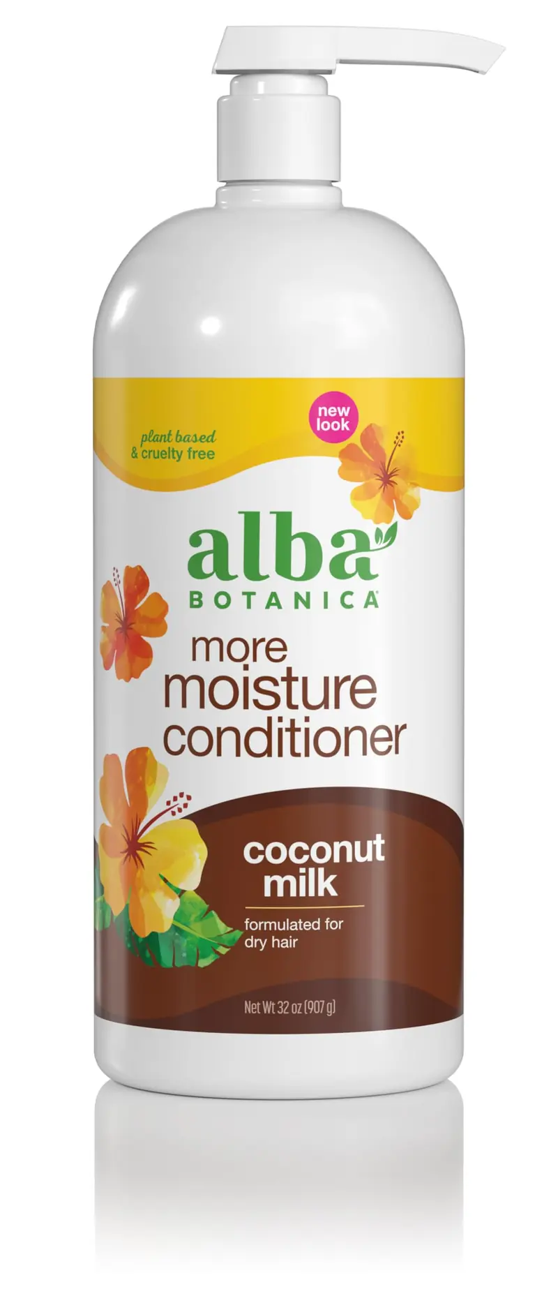 Alba Botanica Conditionneur Hydratation Intense au Lait de Coco – 946 ml (Emballage variable)