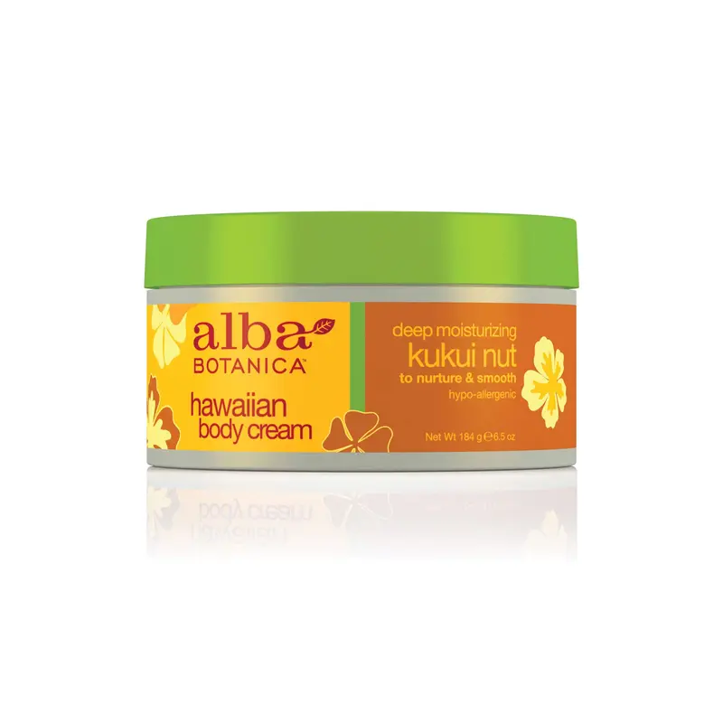 Alba Botanica Crème pour le corps Kukui Nut, lot de 2 bouteilles 6,5 oz