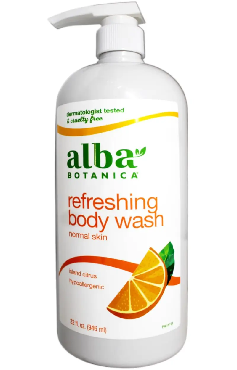 Alba Botanica Gel Douche Island Citrus – Très émollient, 947 ml
