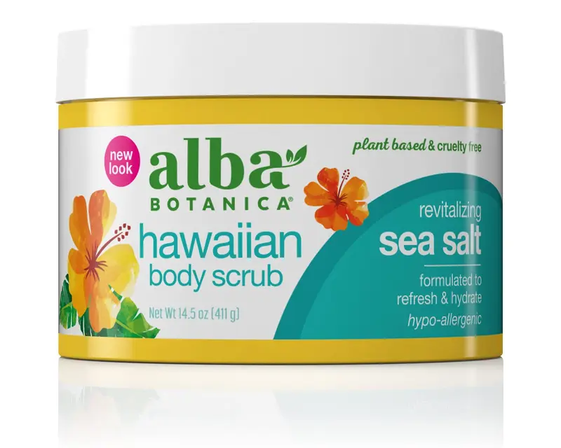 Alba Botanica Gommage Corps Hawaiian au Sel Marin Revitalisant — 14,5 oz