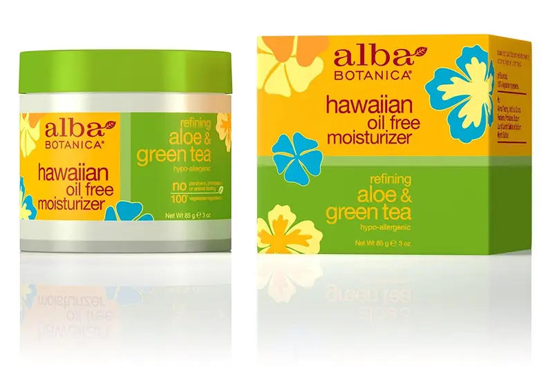 Alba Botanica Hawaiian Aloe et Thé Vert – Hydratant sans huile, 3 oz (Lot de 2)