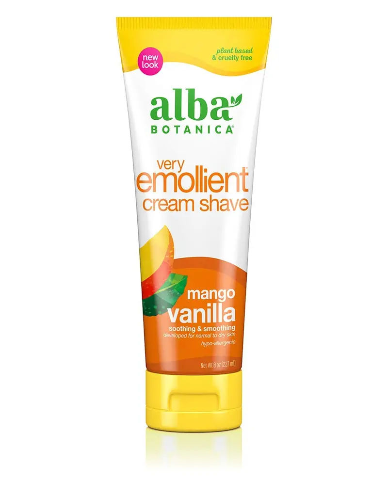 Alba Botanica Very Emollient Crème à Rasage Mango Vanille – Hydratante & Hypoallergénique