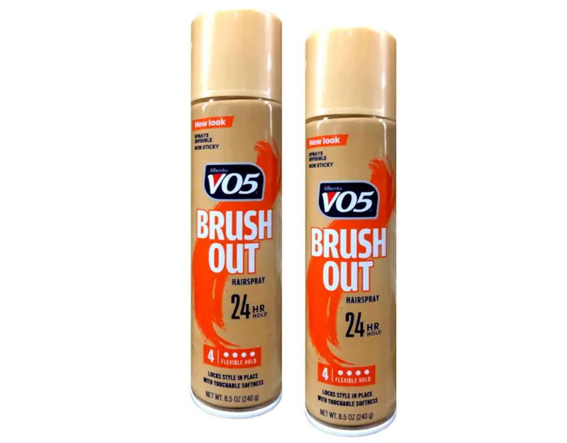 Alberto VO5 Brush Out Hairspray — Tenue flexible 24h, sans résidu (Lot de 2)