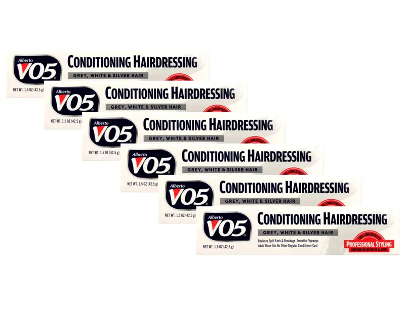 Alberto VO5 Soin Coiffant pour Cheveux Gris/Blancs/Argentés – Lot de 6 Tubes 42 ml