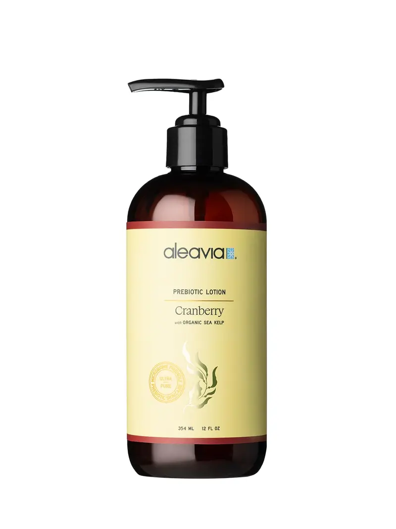 Aleavia Crème pour le Corps Cranberry Prébiotique – Hydratation légère et naturelle – 12 onces