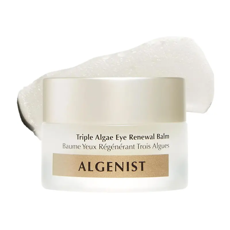 Algenist Triple Algae Eye Renewal Balm – Crème Yeux Hydratante Végan, Caféine, Alguronic Acid & Peptides – Format Voyage 0,5 oz