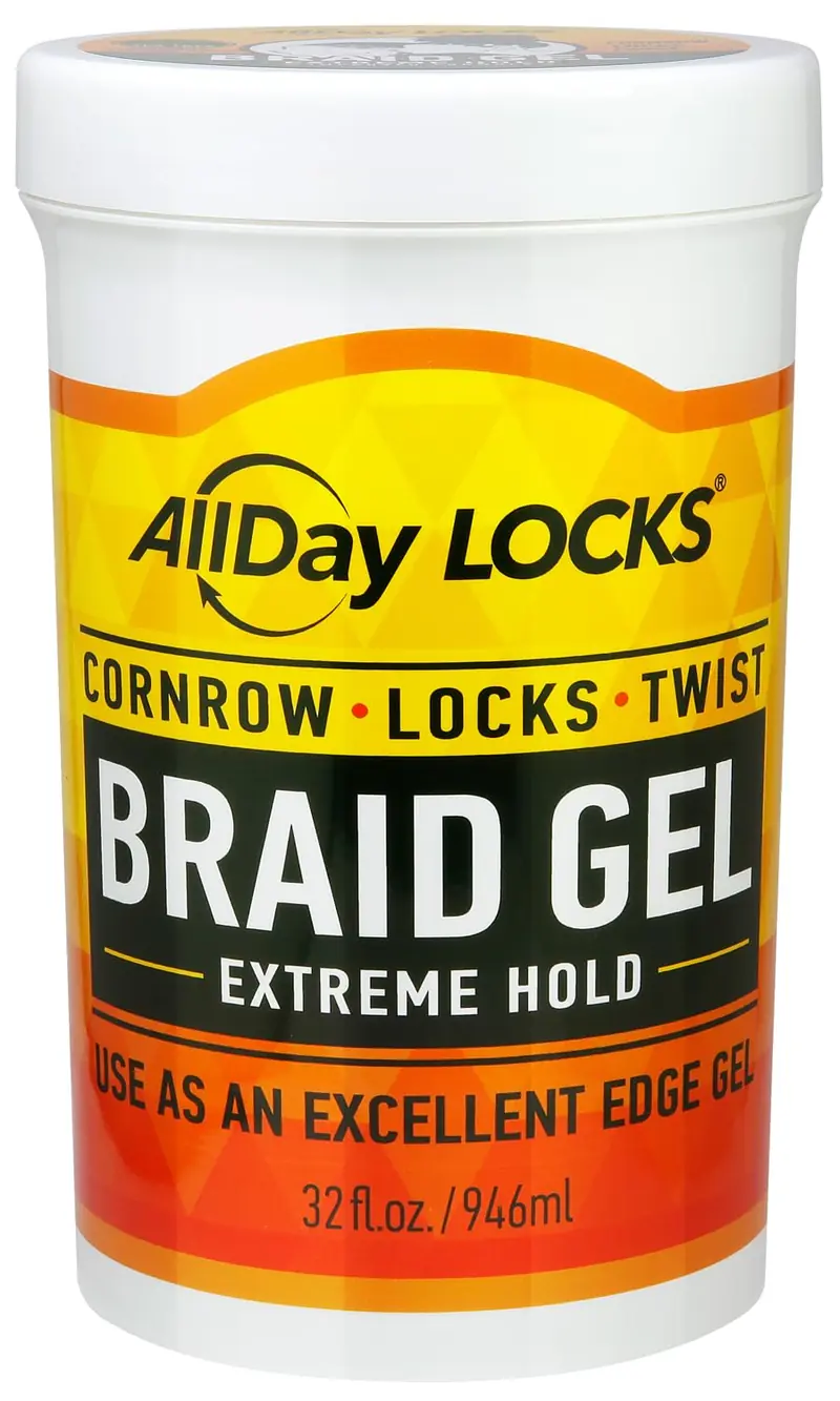 AllDay Locks Gel Tenue Extrême – Gel pour tresses, locs et torsades, soin hydratant 32 oz