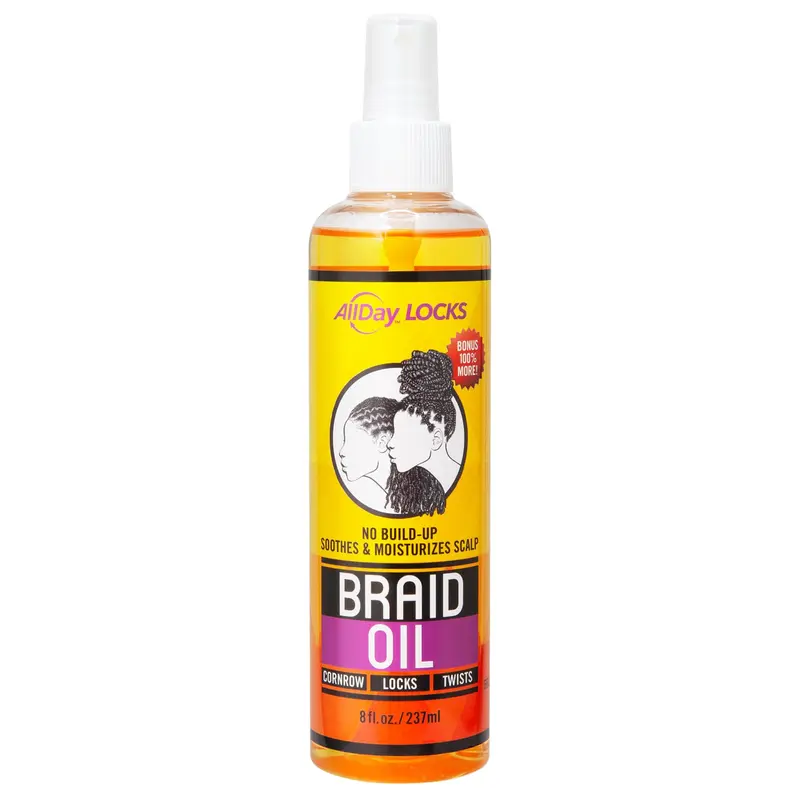 AllDay Locks Mousse pour tresses – Tenue longue durée et brillance, coiffage facile pour femmes et hommes – Flacon 236 ml