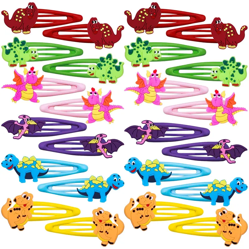 Alomois – 30 barrettes dinosaure sans glissement pour filles et femmes | Accessoires cheveux & cadeaux de fête