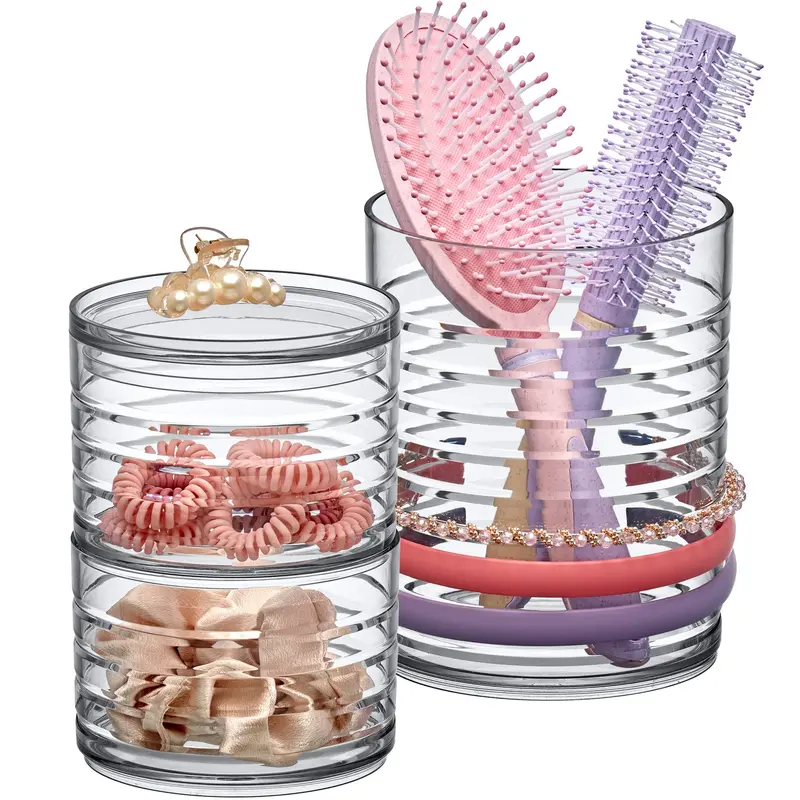 Amazing Abby Intrigue — Organisateur d’accessoires capillaires en acrylique transparent