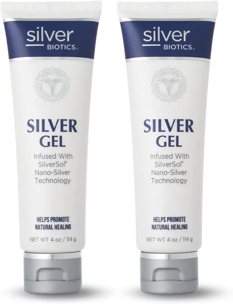 American Biotech Labs – Gel Soin et Apaise Silver Biotics 20ppm | 4 Oz (Pack de 2)