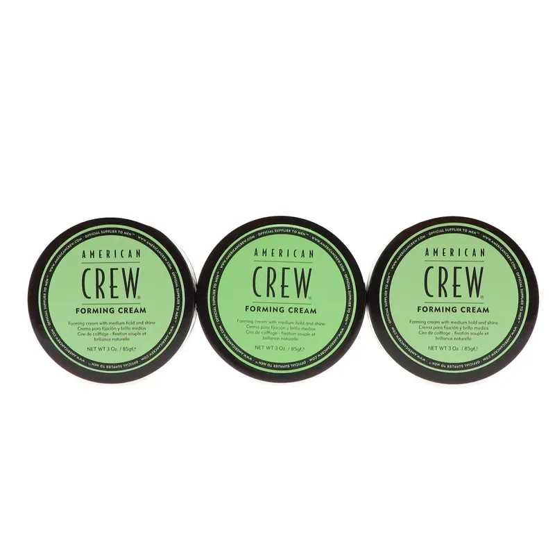 American Crew Forming Cream – Crème Coiffante, 3 oz, Pack de 3