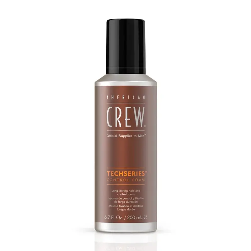 American Crew Mousse Coiffante TechSeries – Tenue longue durée, 6,7 oz