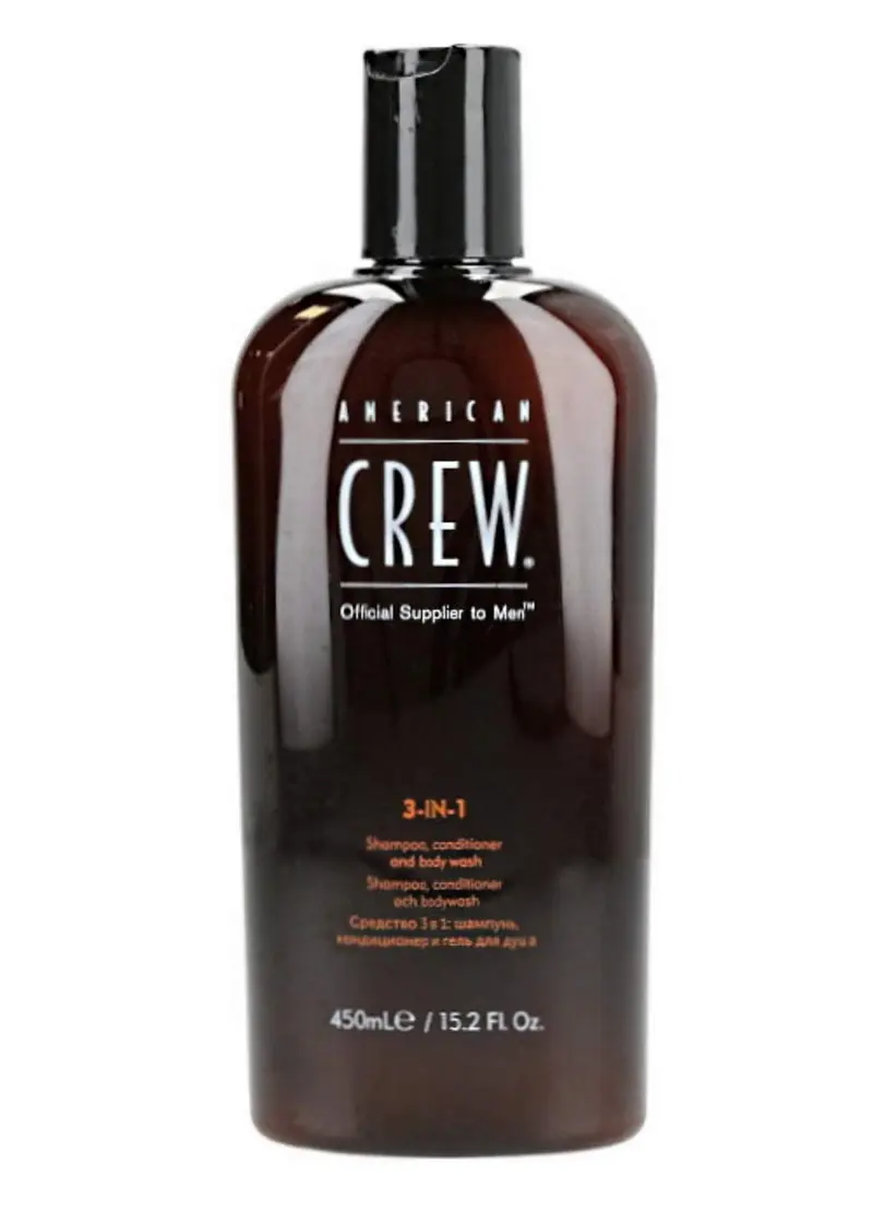 AMERICAN CREW – Shampoing 3-en-1, Après-Shampoing et Gel Douche, Lot de 2 (15,2 oz)