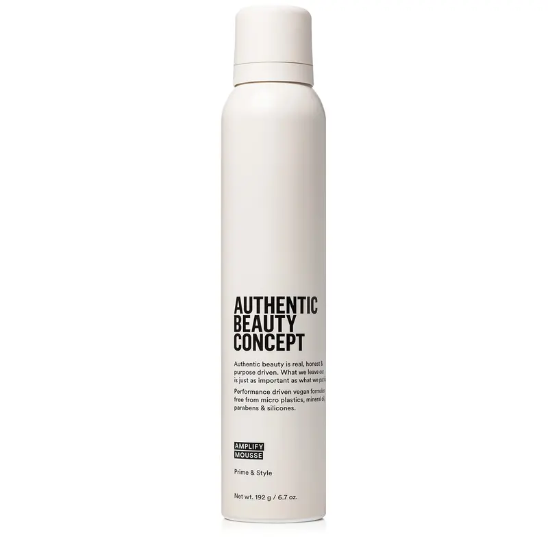 Amplify Mousse d'Authentic Beauty Concept – Mousse volumisante légère | Protection thermique 450°F | Végan & Cruelty-free