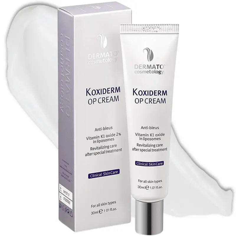 Anacis Crème Oxiderm à la Vitamine K1 – Atténuation des cicatrices, cernes, ecchymoses, varices et rougeurs, 1,01 oz