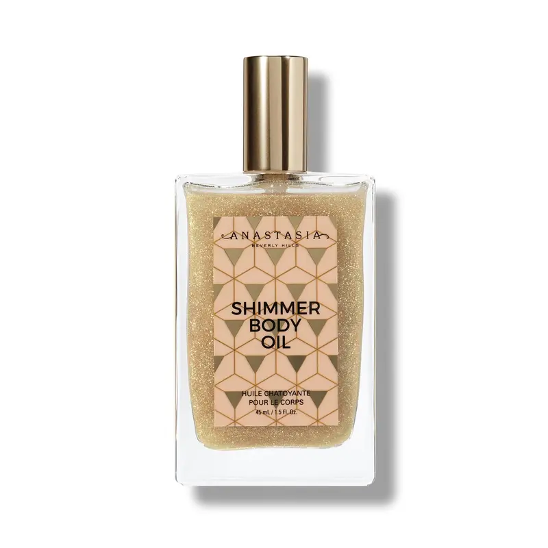 Anastasia Beverly Hills Shimmer Body Oil Gold – Éclat doré et parfum coco-vanille