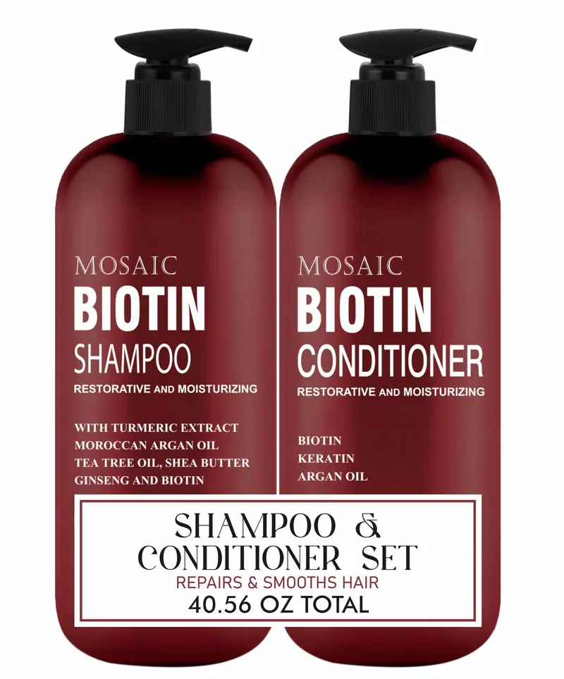AnatoliaDaphne Biotin Volumisant – Shampoing et Après-Shampoing pour Cheveux Fins et Repousse