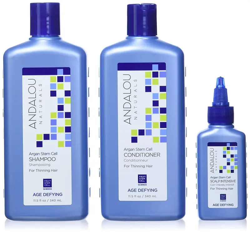 Andalou Naturals Système anti-âge pour cheveux fins – kit 3 pièces