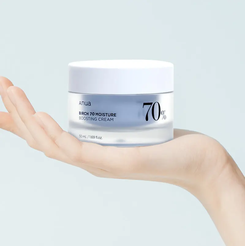 Anua Birch 70% Moisture Boosting Cream | Crème hydratante apaisante (50ml)