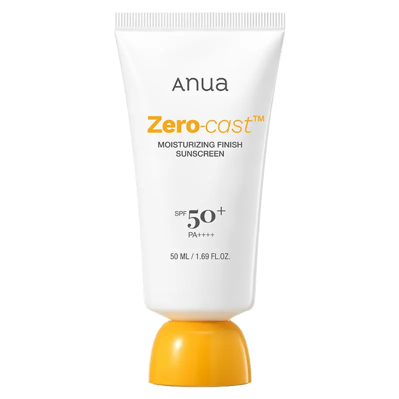 Anua Zero-Cast Moisturizing Finish Sunscreen SPF50+ PA++++ | Protection Solaire Hydratante 50ml