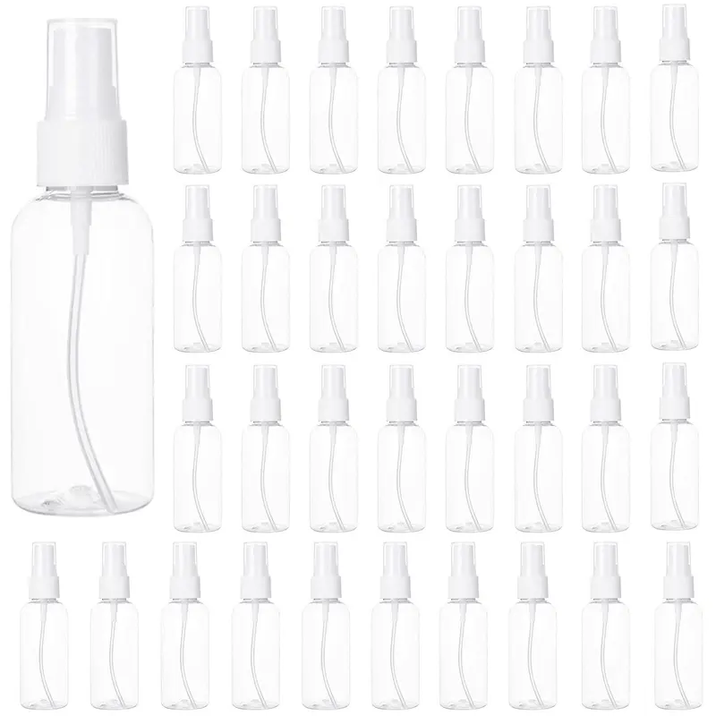 APACALI Lot de 50 Flacons Vaporisateurs 60 ml — Transparent, Étanches et Pratiques pour Voyage et Parfums