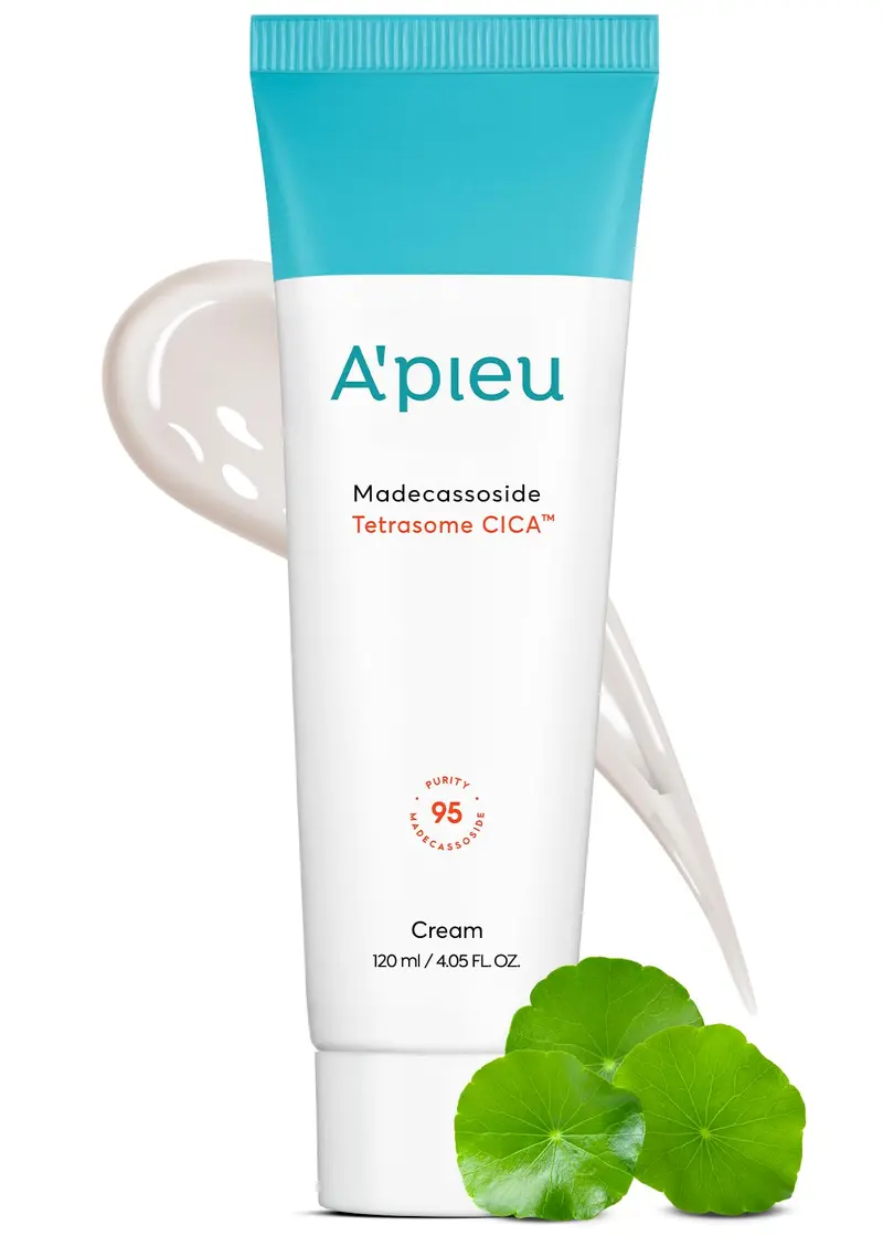 A'PIEU Madecassoside Tetrasome Cica Cream – Hydratante et Calmant, Barrière Cutanée
