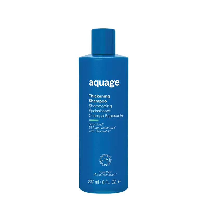 AQUAGE SeaExtend Shampooing Épaississant – Technologie Thermal-V, Protection couleur et chaleur, 8 oz