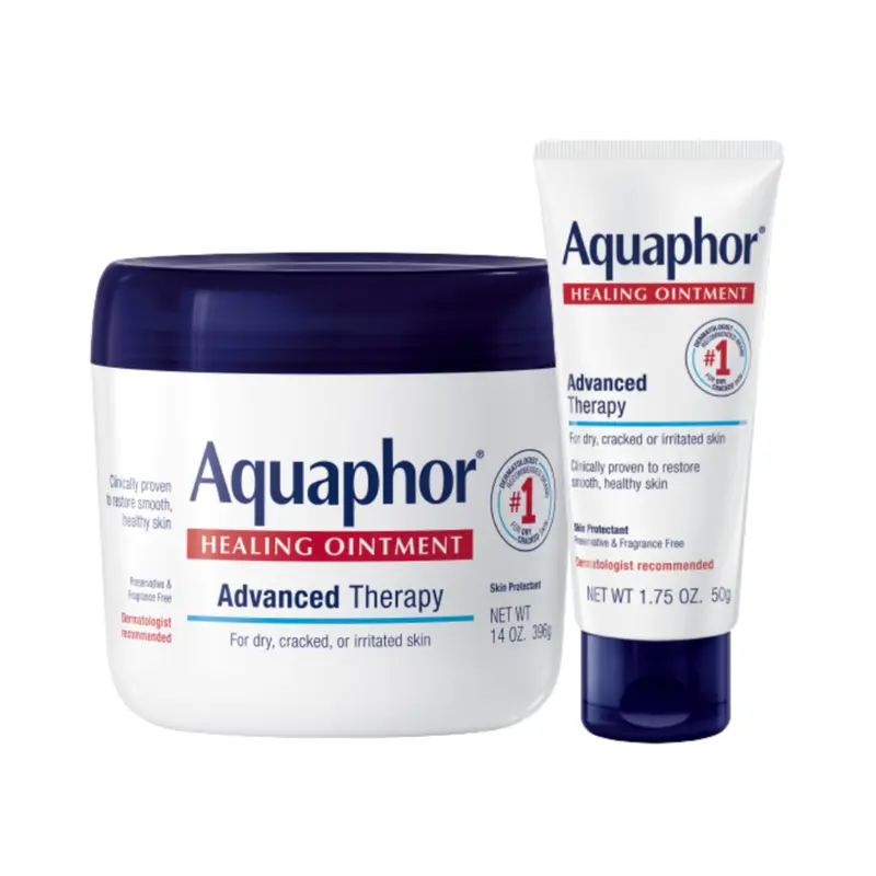 Aquaphor Pommade Soin Avancé – Protection pour Peau Sèche (Pot 14 onces + Tube 1,75 onces)